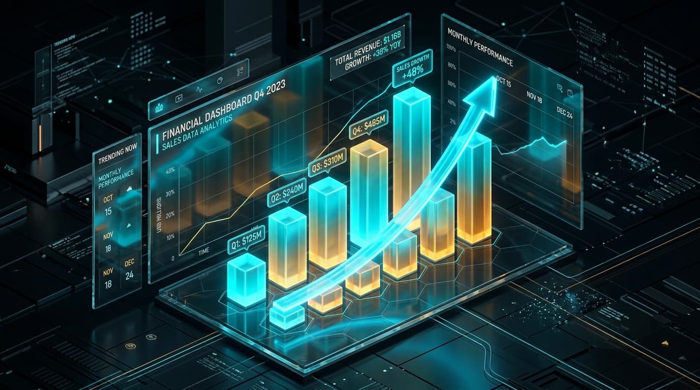 Sales Forecasting 3D Financial Analytics